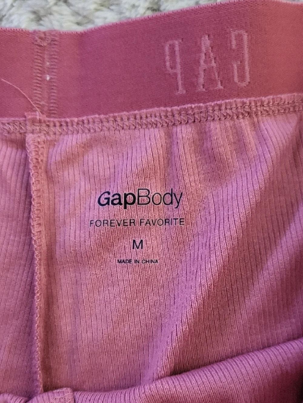 Nwt GAP Pink Ribbed‎ Lounge Sleep Pants Medium